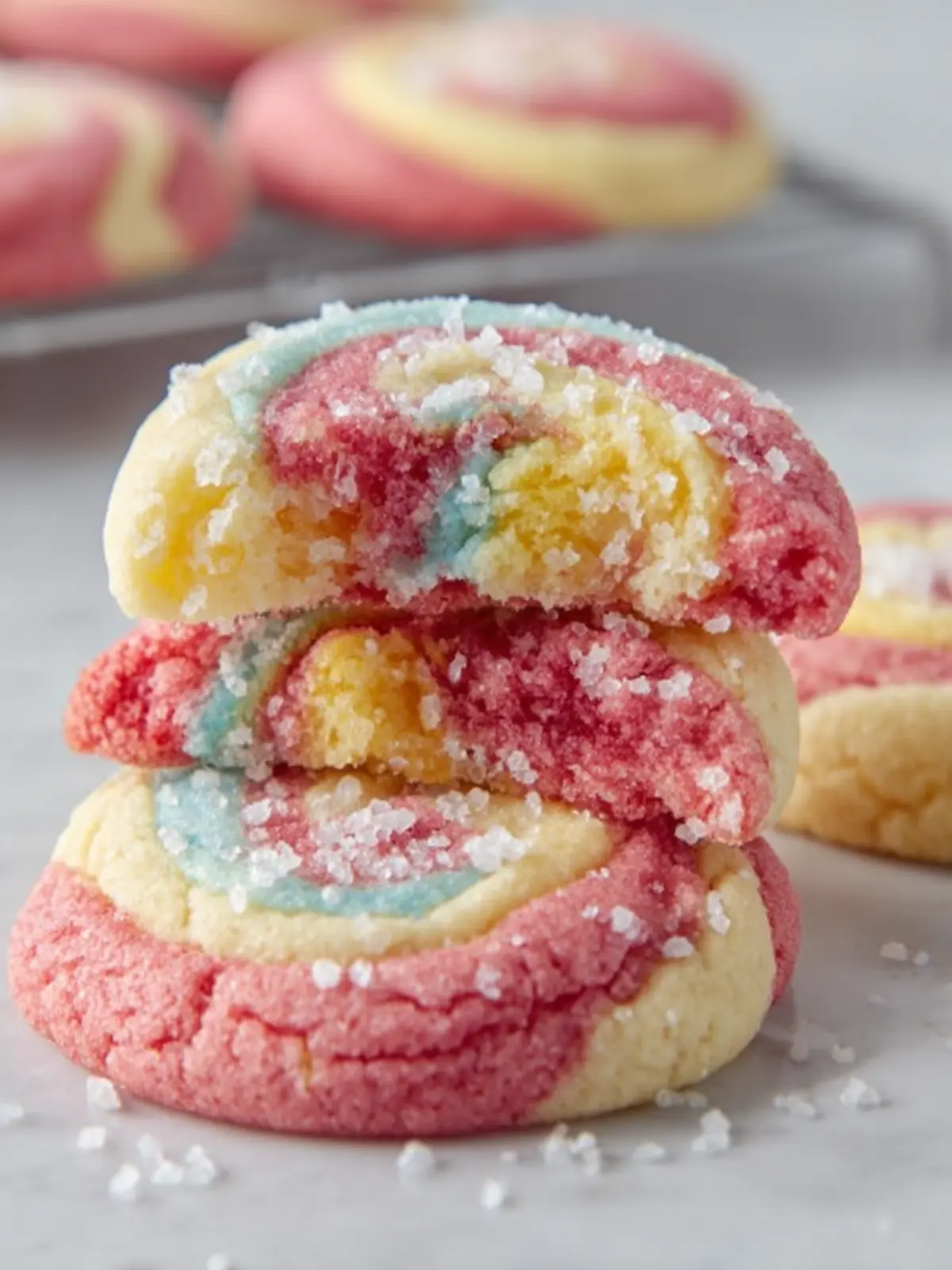 Colorful Swirled Sugar Cookies First Image