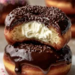 Decadent Chocolate Cream Doughnuts First Image