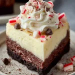 Peppermint Chocolate Cheesecake Slice First Image