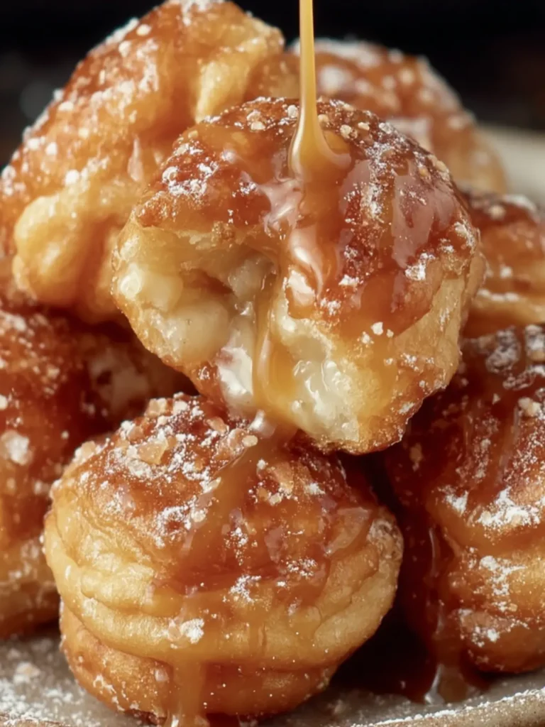 Gourmet Caramel Drizzled Beignets First Image