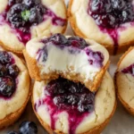 Blueberry Cheesecake Cookie Cups First Image