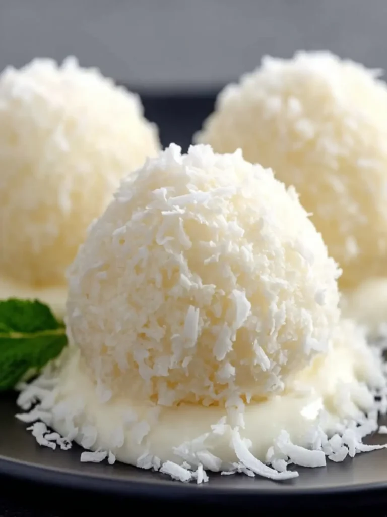 Coconut Snowball Dessert Treat First Image