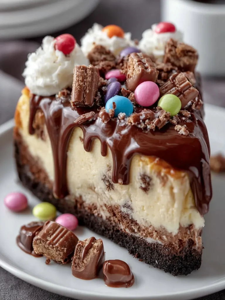 Decadent Candy Chocolate Cheesecake First Image