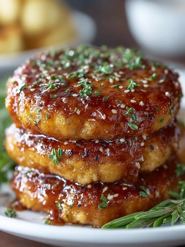 Savory Glazed Chicken Patties First Image