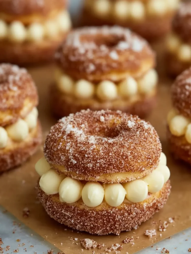 Cinnamon Sugar Donut Sandwiches First Image