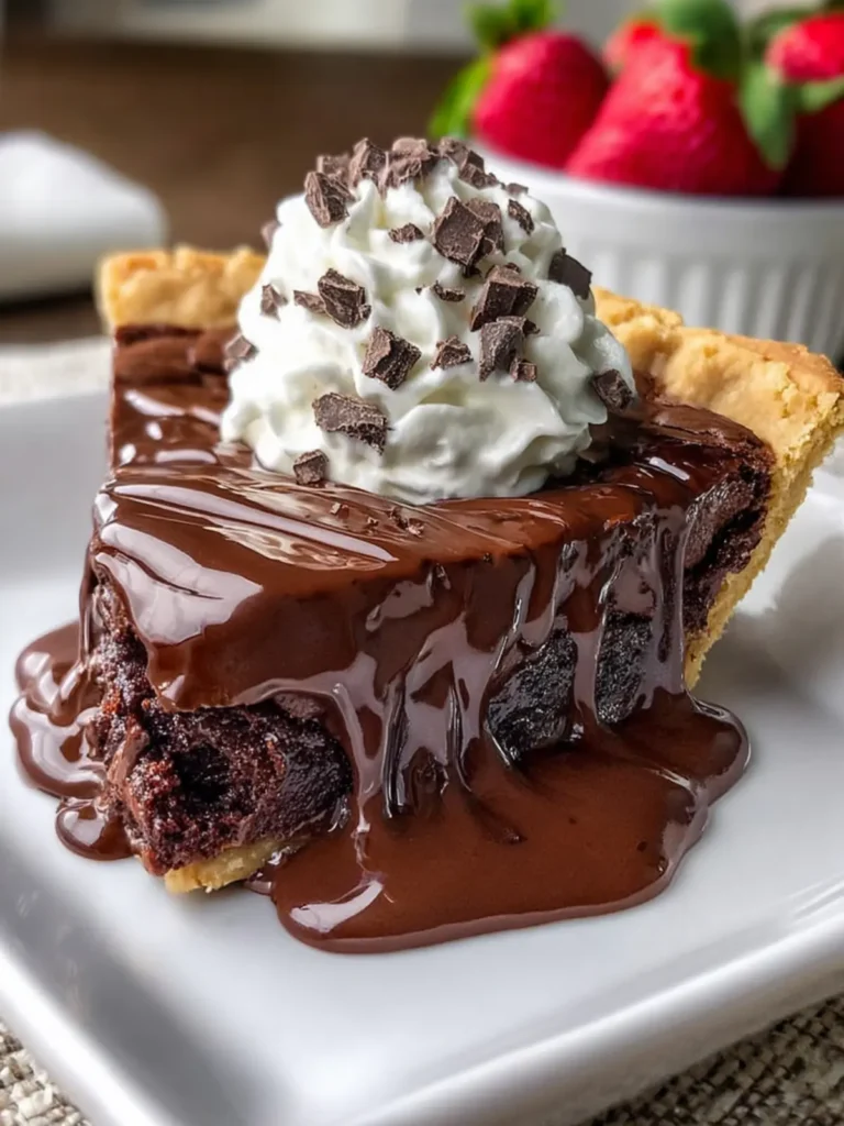 Gooey Brownie Pie – Decadent Chocolate Dessert Recipe First Image
