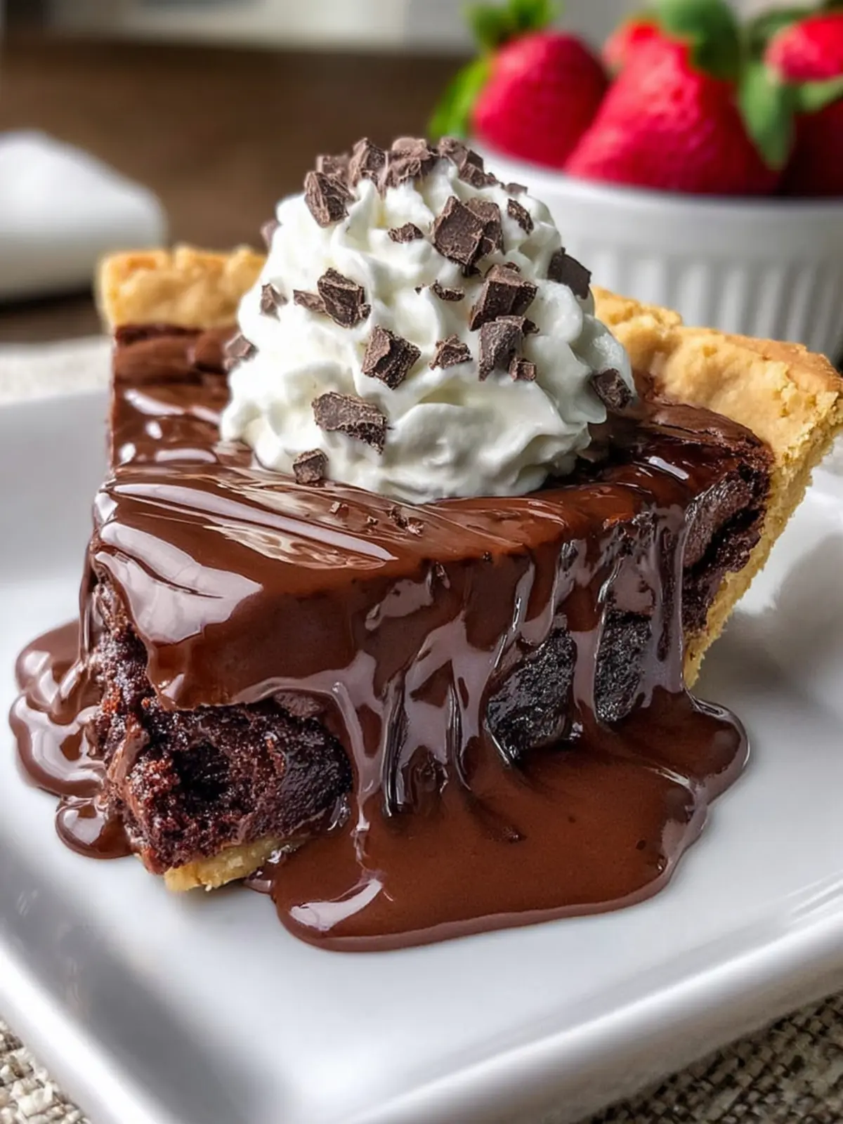 Gooey Brownie Pie – Decadent Chocolate Dessert Recipe First Image