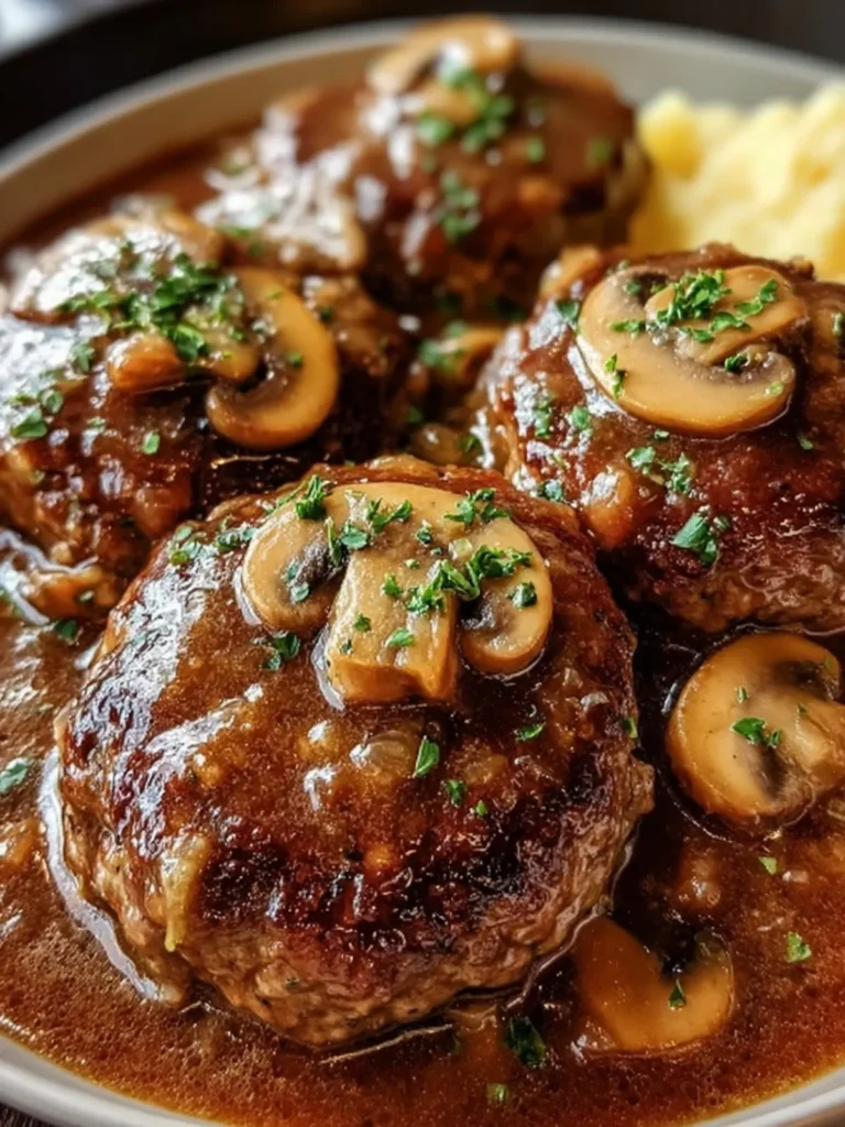 Savory Salisbury Steak with Mushrooms First Image