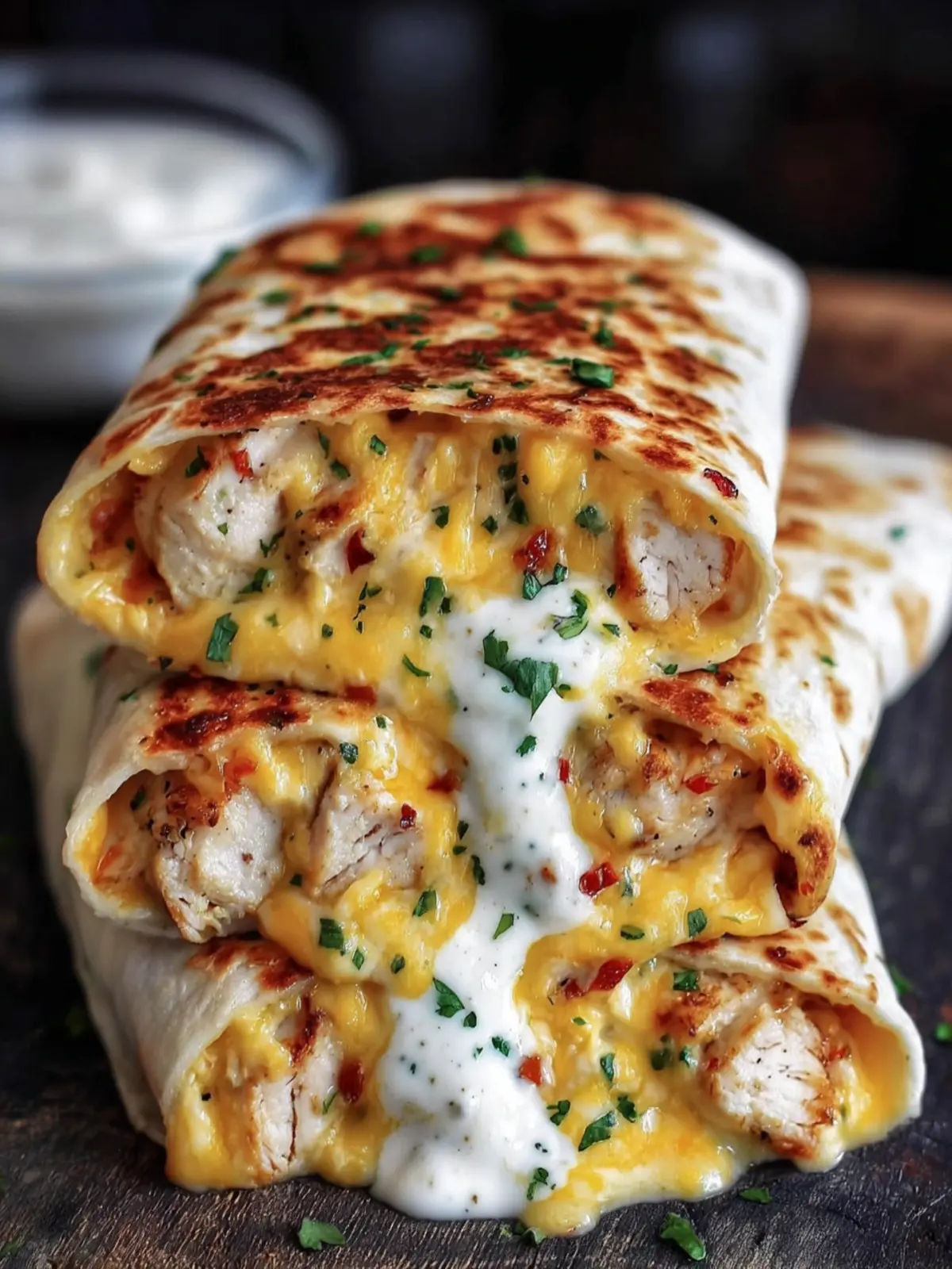 Cheesy Chicken Quesadilla Wraps First Image