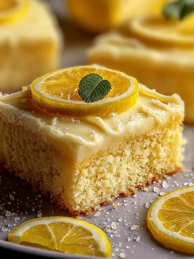 Irresistible Lemon Sheet Cake Recipe for Perfect Picnics First Image