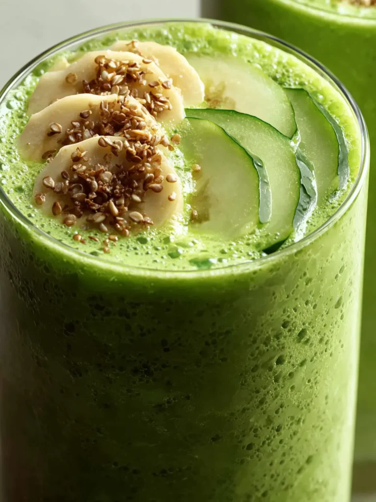 Apple Cucumber Spinach Smoothie with Banana First Image