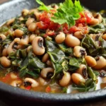 Smoky Vegetarian Black-Eyed Peas and Greens Delight First Image