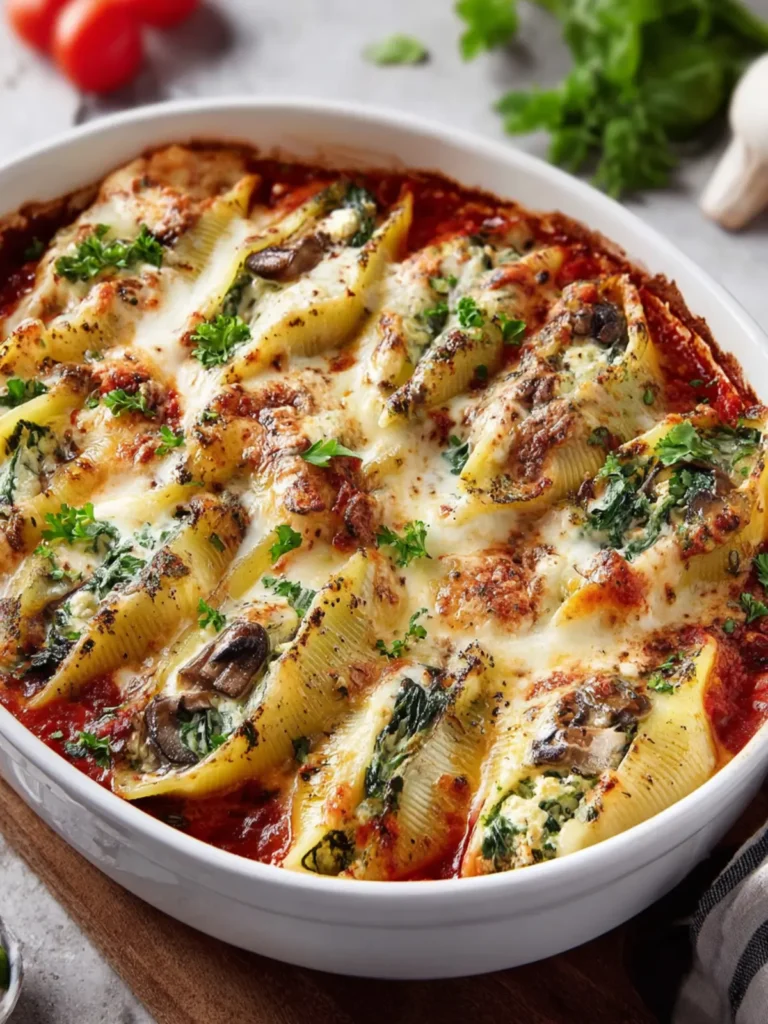 Stuffed Shells with Mushrooms, Spinach & Ricotta First Image