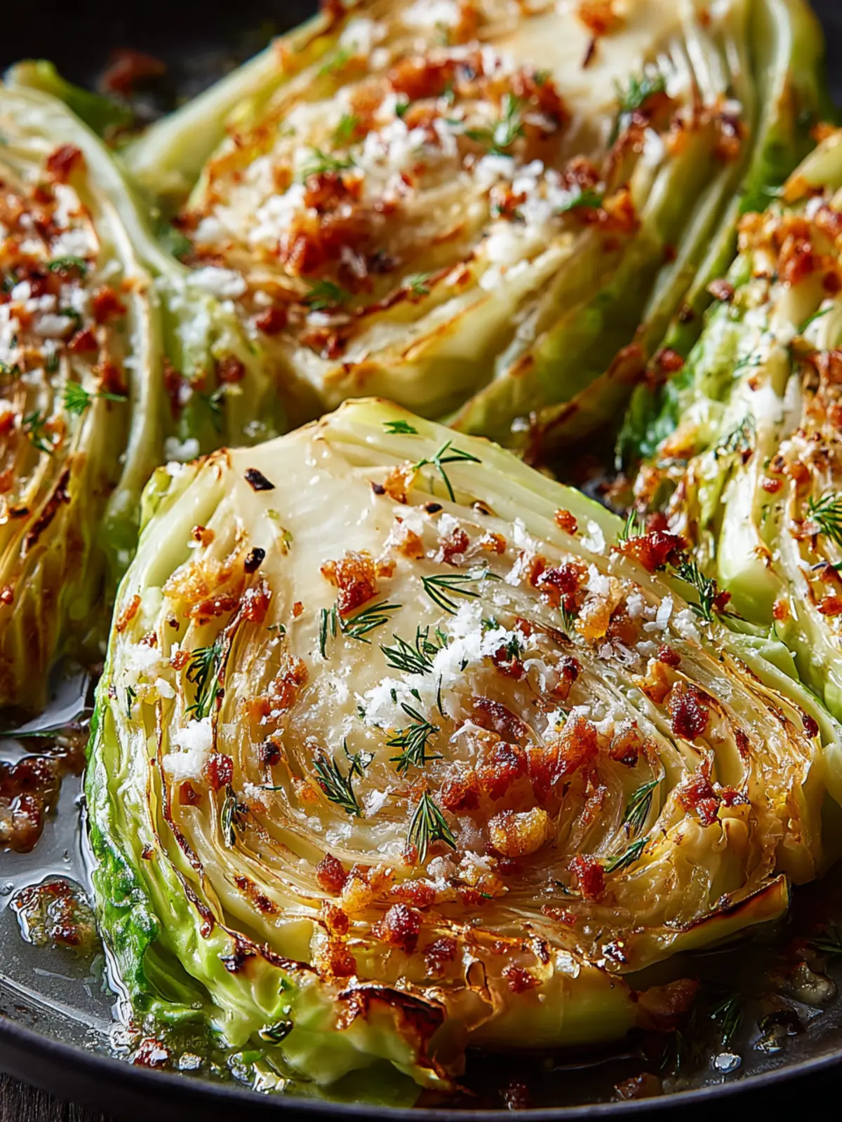 Irresistible Roasted Cabbage With Parmesan & Anchovies First Image