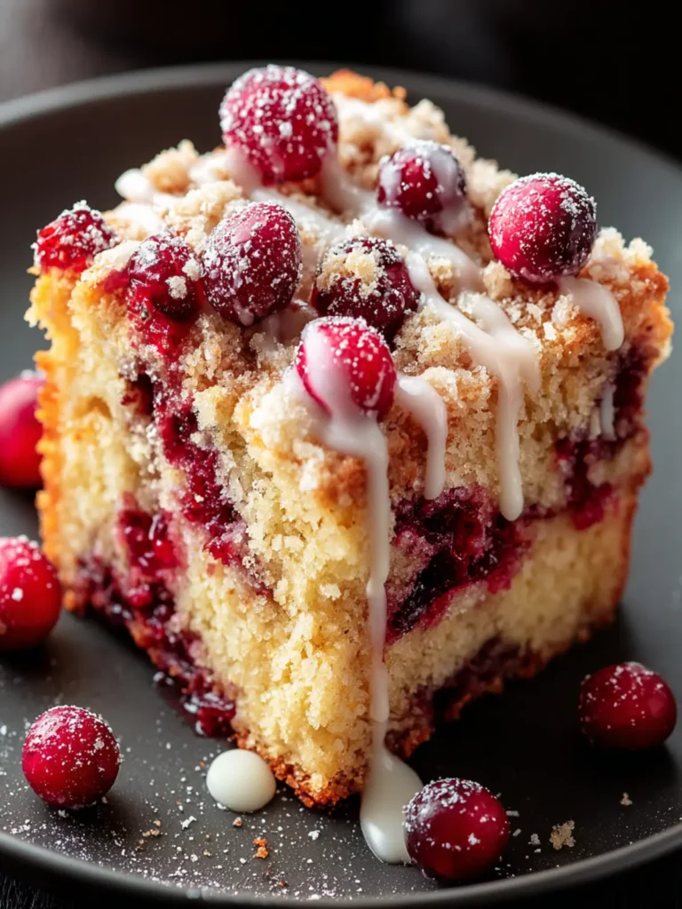Irresistible Cinnamon Cranberry Orange Coffee Cake Recipe First Image
