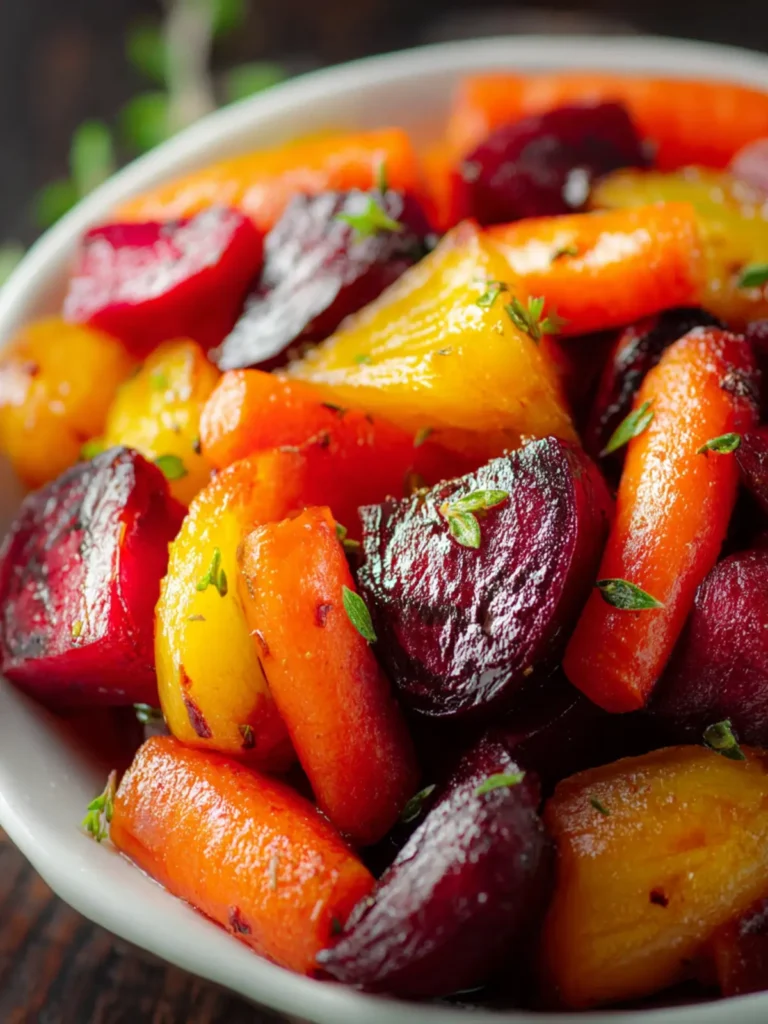 Honey Roasted Beets and Carrots – Sweet & Simple First Image