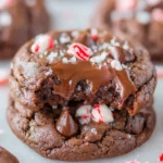 Chocolate Candy Cane Cookies First Image