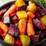 Honey Roasted Beets and Carrots Recipe First Image