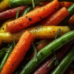 Roasted Carrots Green Beans – Easy Healthy Recipe First Image