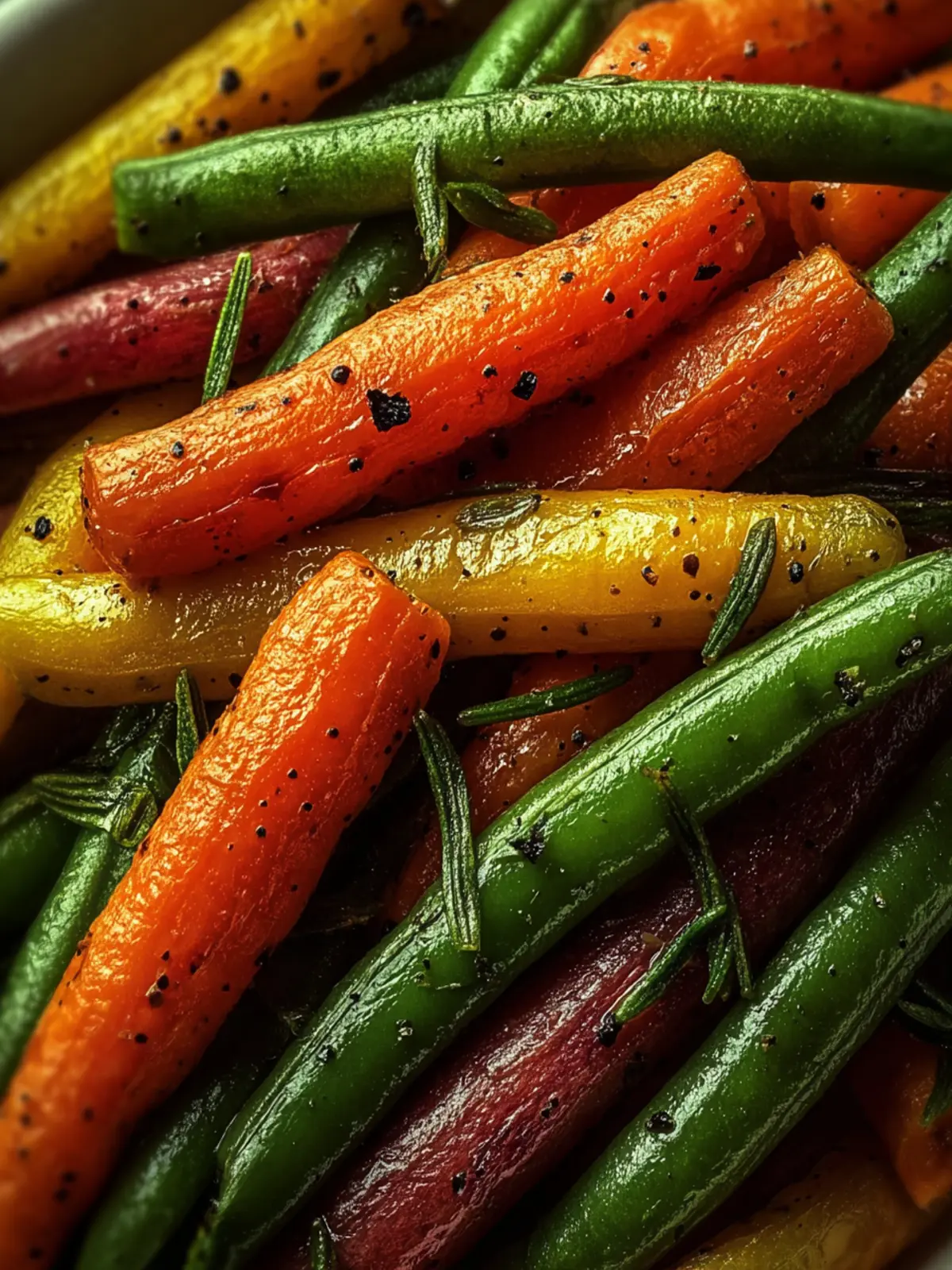 Roasted Carrots Green Beans – Easy Healthy Recipe First Image