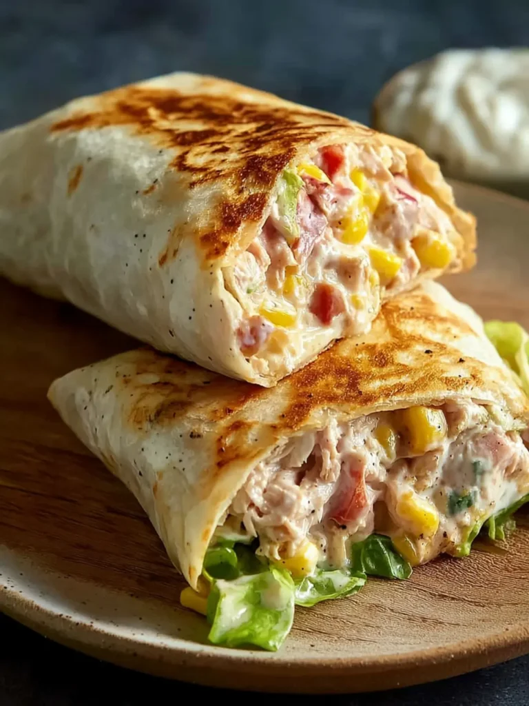 Healthy Tuna Melt Wrap Recipe, Easy 10 Minute Lunch First Image