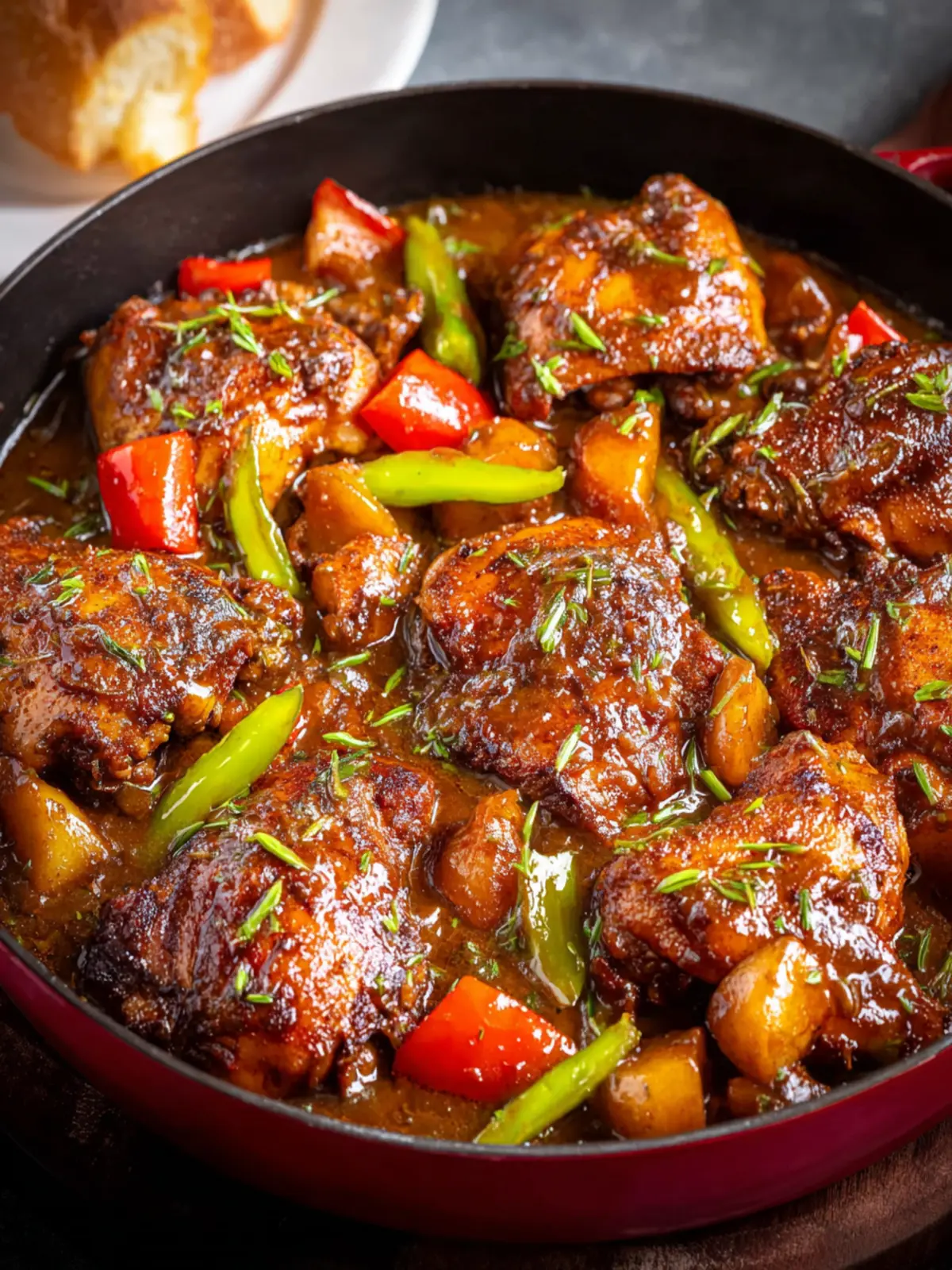 Brown Stew Chicken Recipe First Image