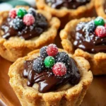 Peanut Butter Cookie Cups with Chocolate Ganache First Image