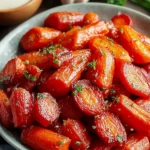 Irresistible Caramelized Honey Glazed Carrots with Garlic First Image