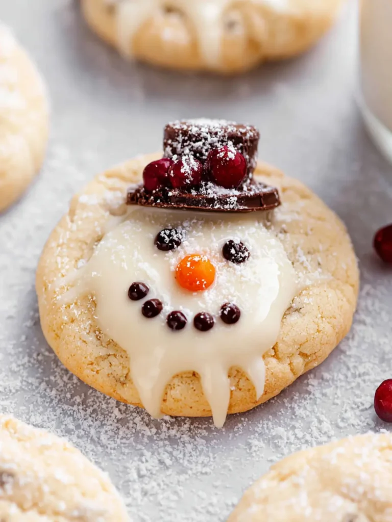 Melted Snowman Cookies First Image