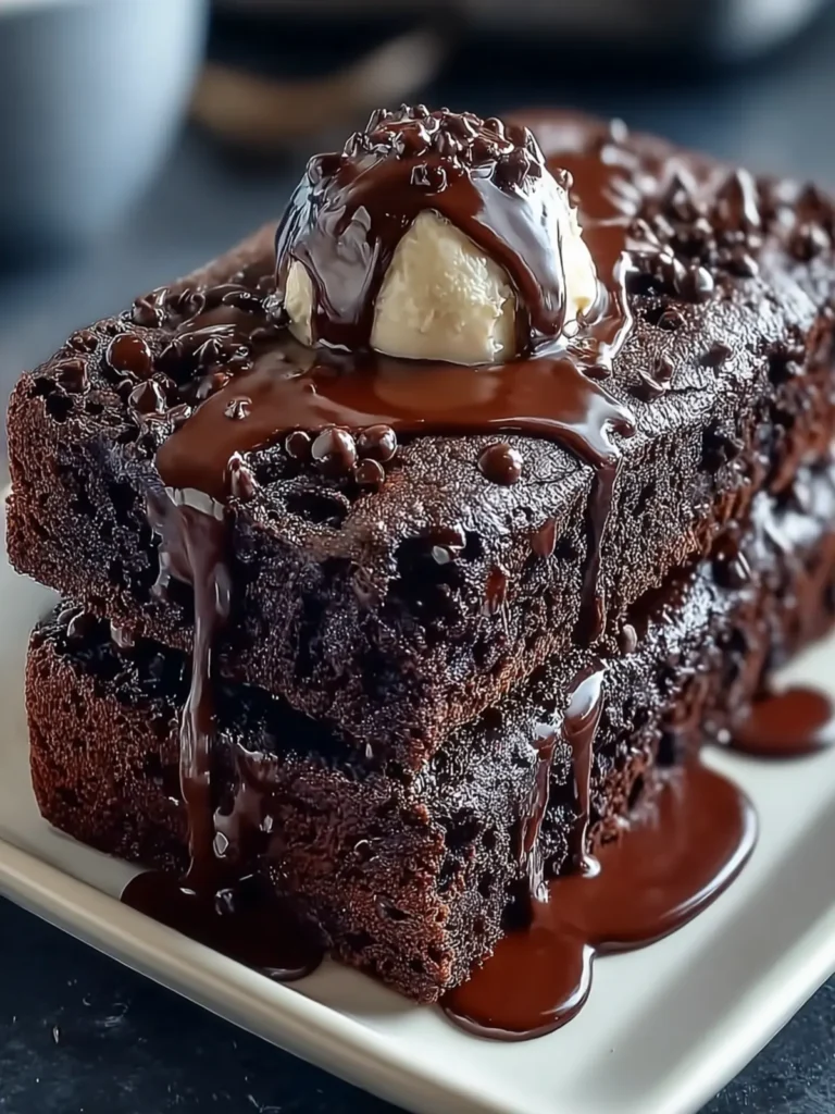 Indulge in Hot Fudge Brownie Bread That’s Pure Bliss First Image
