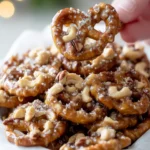 Sweet & Salty Cashew Toffee Pretzels First Image