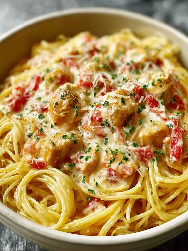 Irresistible CrockPot Chicken Spaghetti for Cozy Family Nights First Image