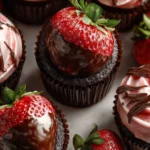 Chocolate Covered Strawberry Cupcakes – Delightful Treats First Image