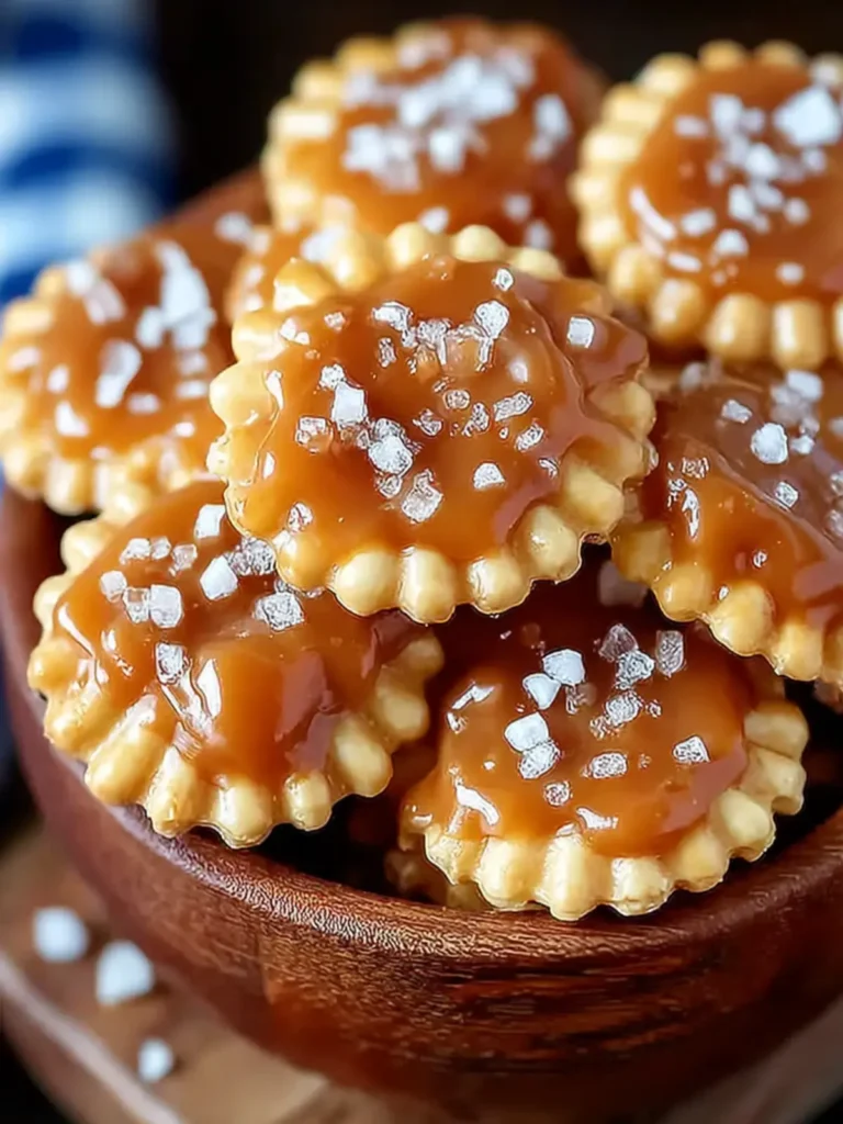 Addictive Salted Caramel Cracker Bites for Sweet Cravings First Image