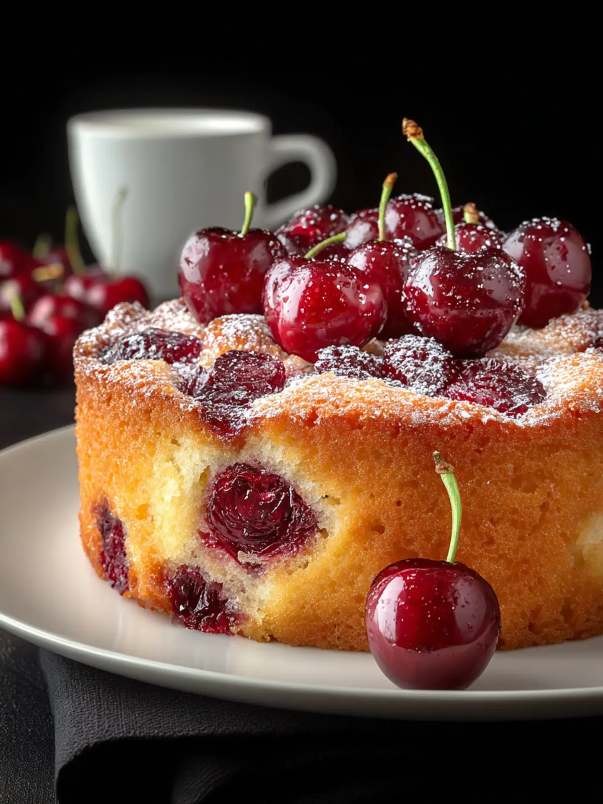 Irresistible Simple Cherry Cake Recipe for Sweet Moments First Image