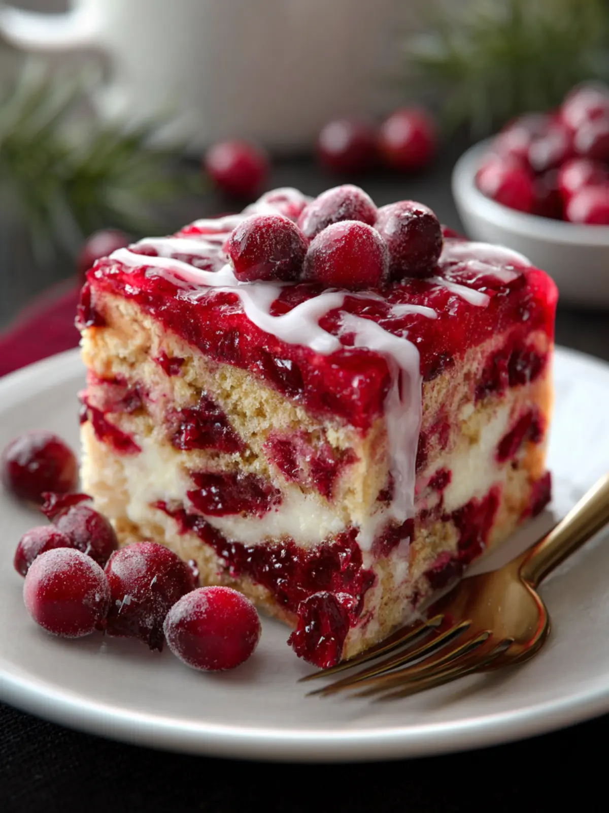 Cranberry Christmas Cake First Image
