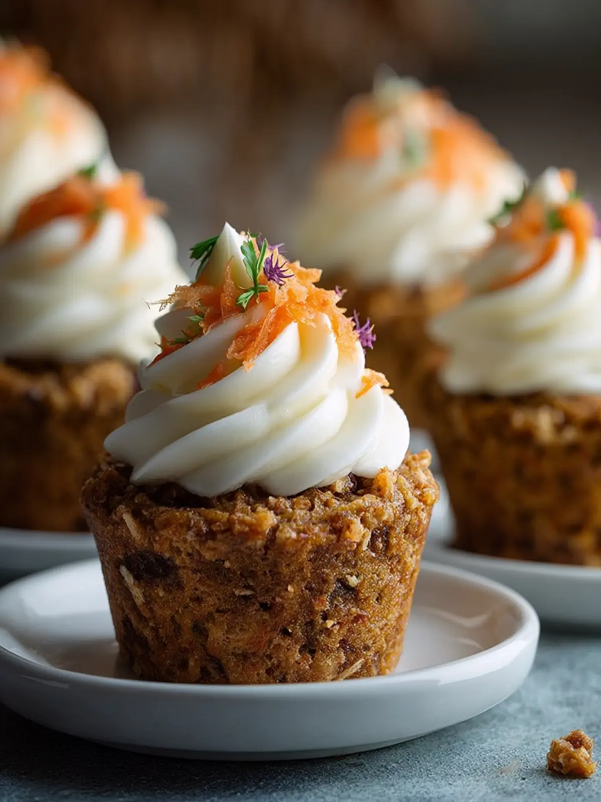 Healthy Carrot Cake Cupcakes: Delicious and Moist First Image