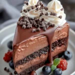 Chocolate Brownie Mousse Cake – Ultra Decadent & Creamy Dessert First Image