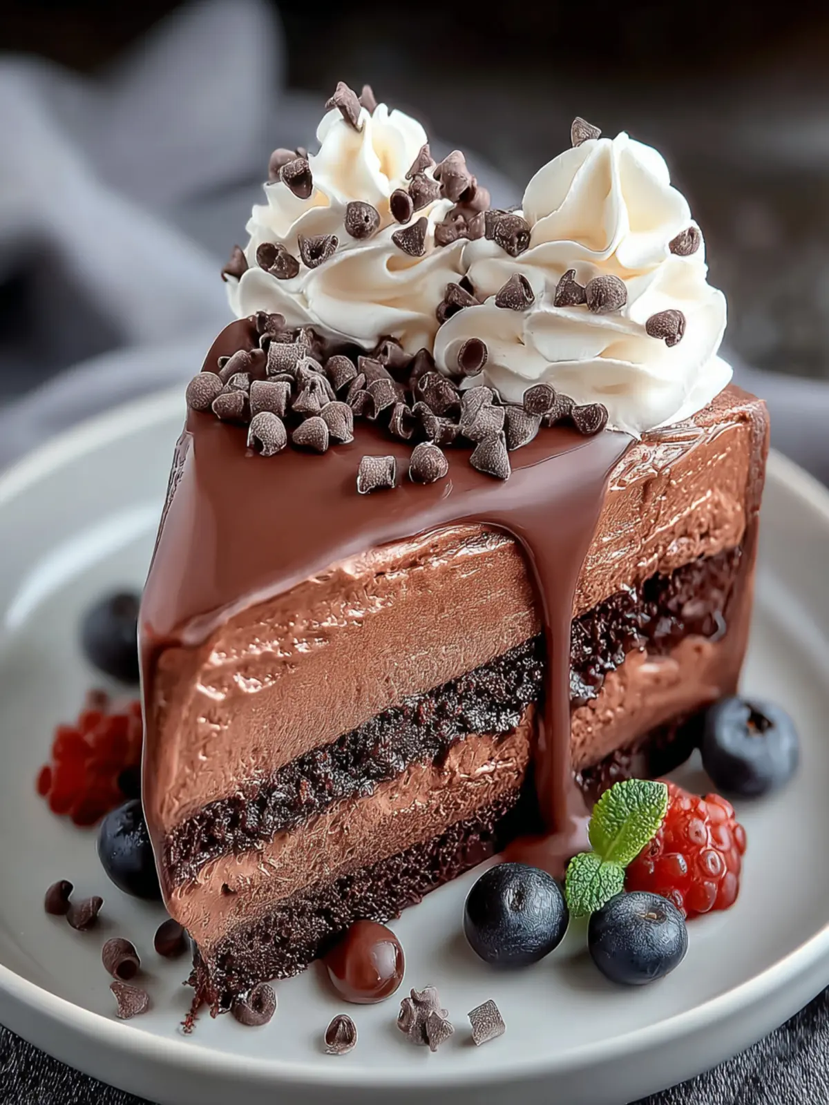 Chocolate Brownie Mousse Cake – Ultra Decadent & Creamy Dessert First Image