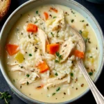 Comforting Creamy Chicken and Rice Soup Recipe (30 Min) First Image