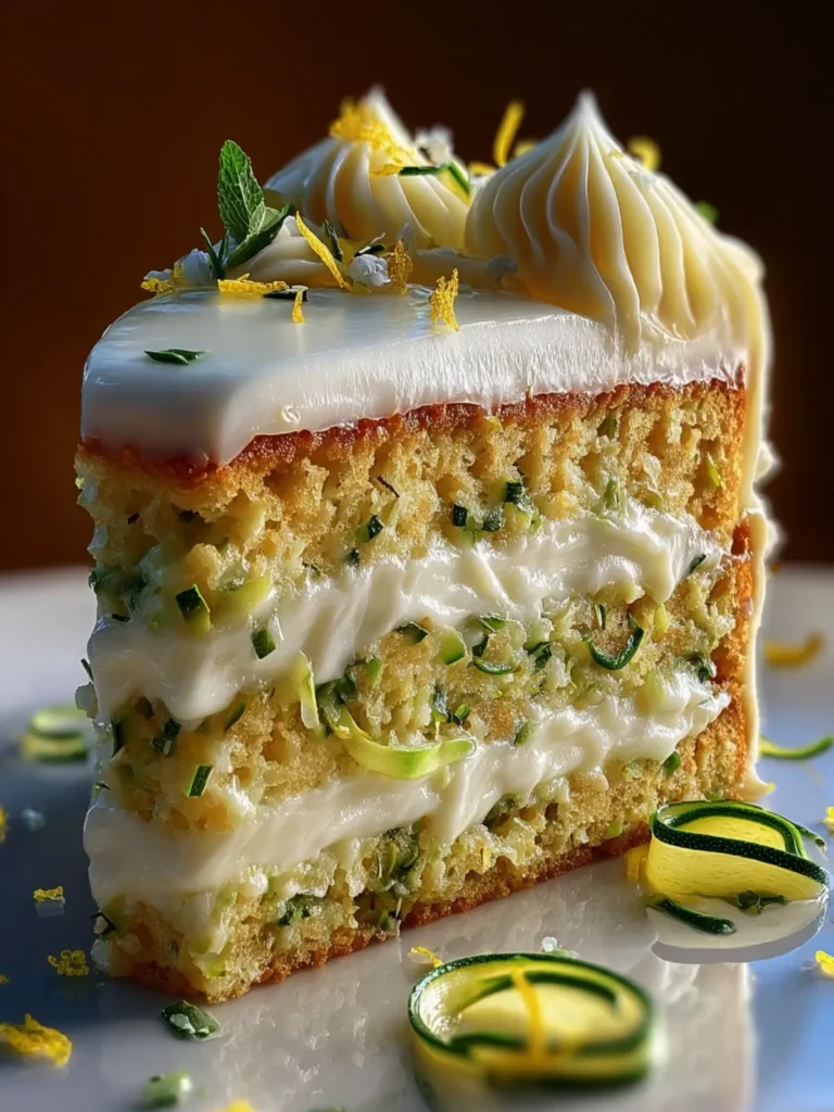 Lemon Zucchini Cake with Cream Cheese Frosting – Moist & Zesty First Image