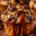 Salted Caramel Chocolate Chunk Muffins – Bakery-Style & Irresistible First Image