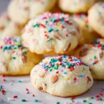 Soft Almond Sprinkle Cookies For The Holidays First Image