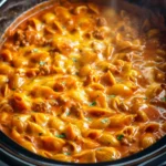 Cheesy Crockpot Goulash First Image