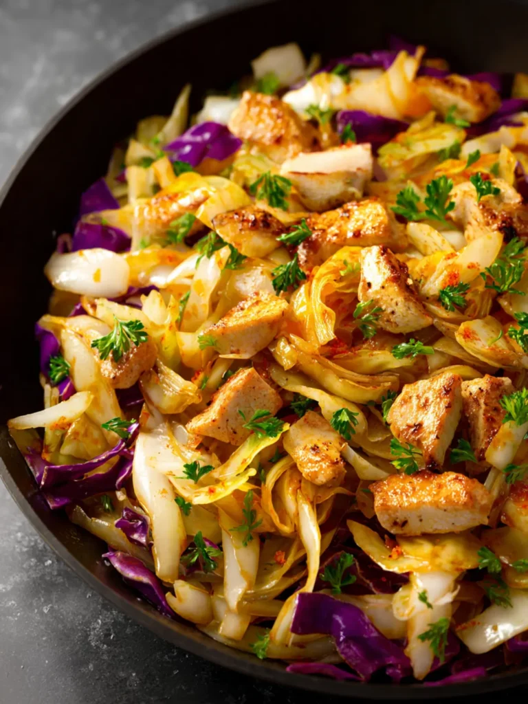 Easy Chicken and Cabbage Stir Fry First Image