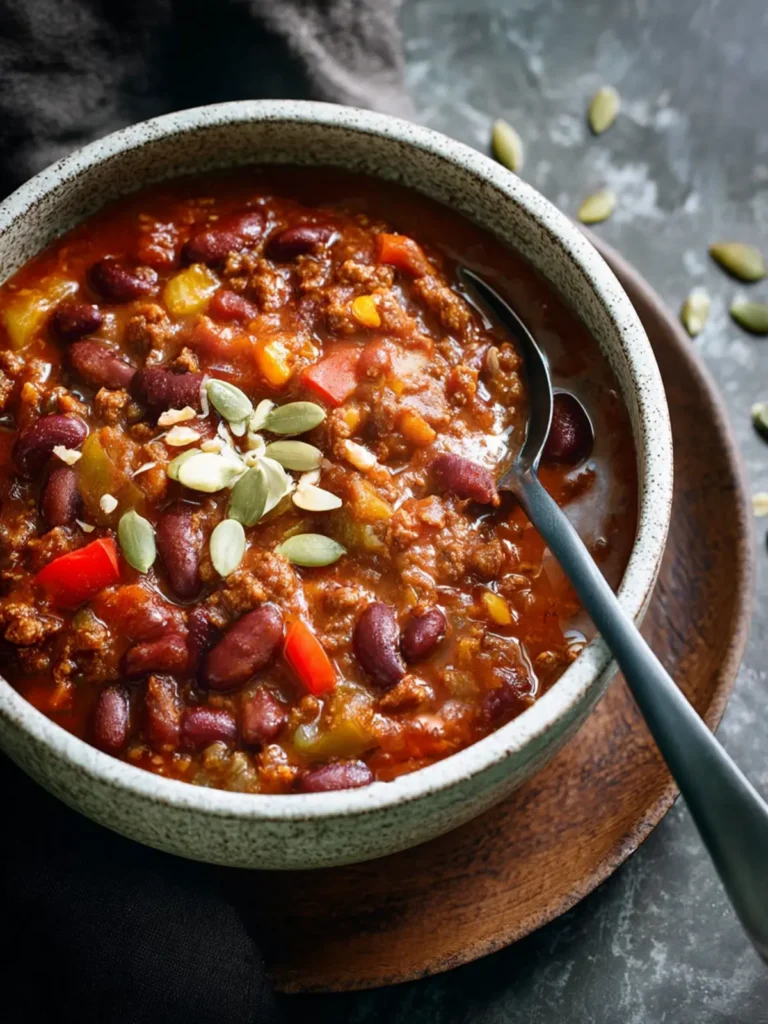 3-Bean Healthy Chili Recipe First Image