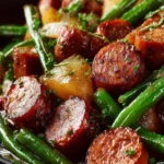 Crockpot Kielbasa and Green Beans First Image