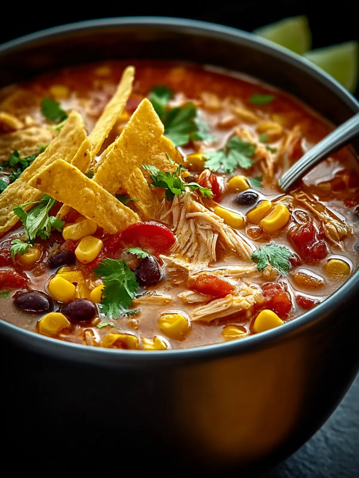 Soul-Warming Crockpot Chicken Tortilla Soup You’ll Love First Image