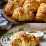 Easy Cheesy Garlic Crescent Rolls Recipe First Image