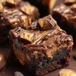 OMG Peanut Butter Cup Brownies First Image